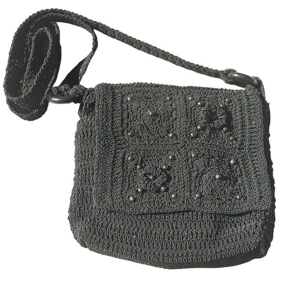 Black Beaded Purse - Picture 1 of 7
